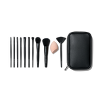 Full Face & Eye Makeup Brush Set with Travel Case